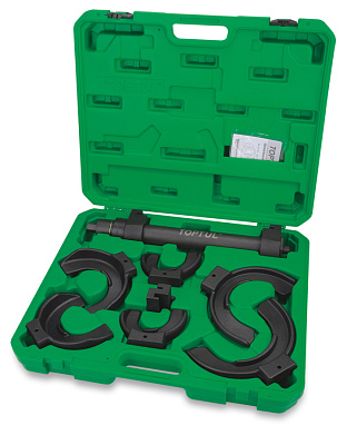 Стяжка пружин для подвески типа "Макферсон" с 3-мя парами захватов, d 80-195 мм, 8 пр. TOPTUL JGAI0801